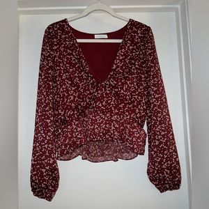 Slightly cropped blouse